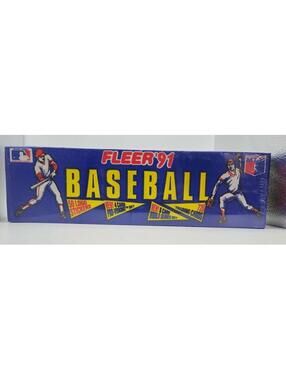 1991 Fleer Baseball Box Set 720 Trading Cards 50 Logos PLUS - Factory Sealed Box